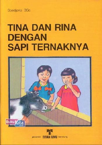Cover Buku Tina dan Rina Dengan Sapi Ternaknya
