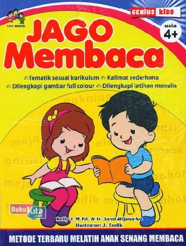 Cover Buku Jago Membaca 4+ Metode Terbaru Melatih Anak Senang Membaca
