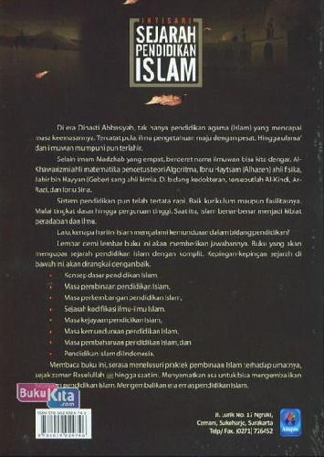 Cover Belakang Buku Intisari Sejarah Pendidikan Islam