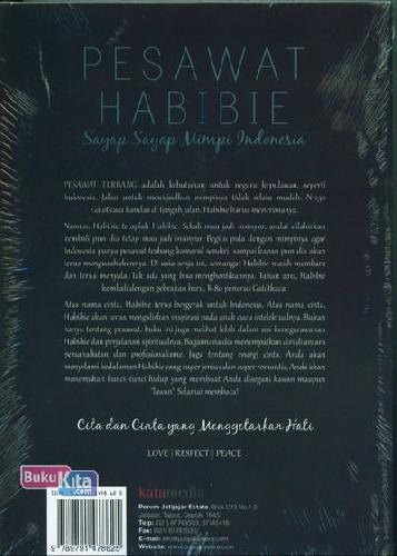 Cover Belakang Buku Pesawat Habibie: Sayap2 Mimpi Indonesia