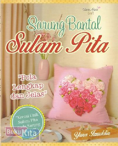 Cover Buku Sarung Bantal Sulam Pita