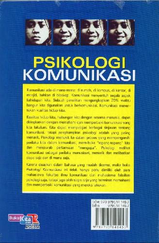 Cover Belakang Buku Psikologi Komunikasi