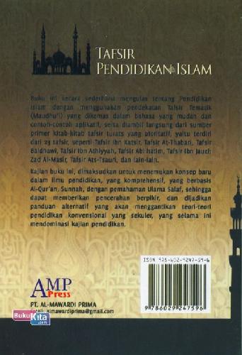 Cover Belakang Buku Tafsir Pendidikan Islam