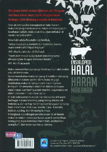 Cover Belakang Buku Ensiklopedi Halal Haram Makanan