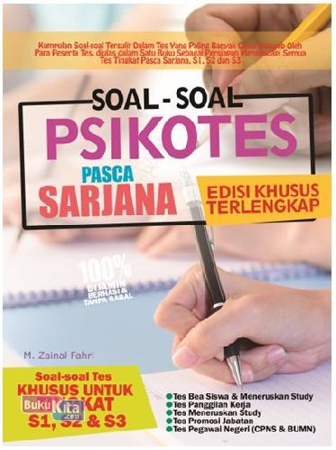 Cover Buku Soal-Soal PSIKOTES Pasca Sarjana