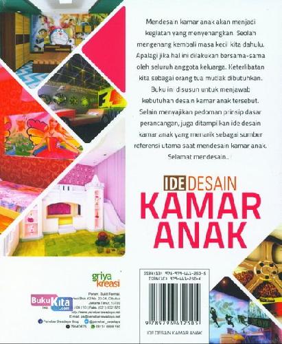 Cover Belakang Buku Ide Desain Kamar Anak