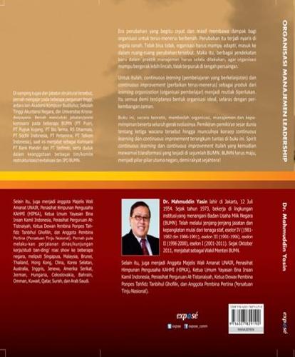 Cover Belakang Buku Organisasi Manajemen Leadership