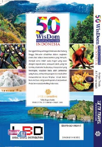 Cover Belakang Buku 50 Wisdom Wisata Domestik Indonesia (Full Color)