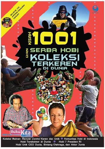 Cover Buku Kisah 1001 Hobi & Koleksi Terkeren Di Dunia + Cd