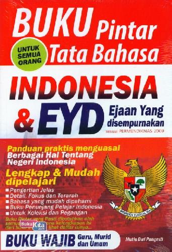 Cover Buku Buku Pintar Tata Bahasa Indonesia&Eyd