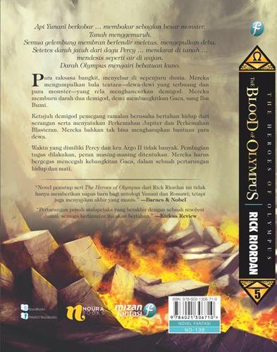 Cover Belakang Buku The Blood Of Olympus-The Heroes #5