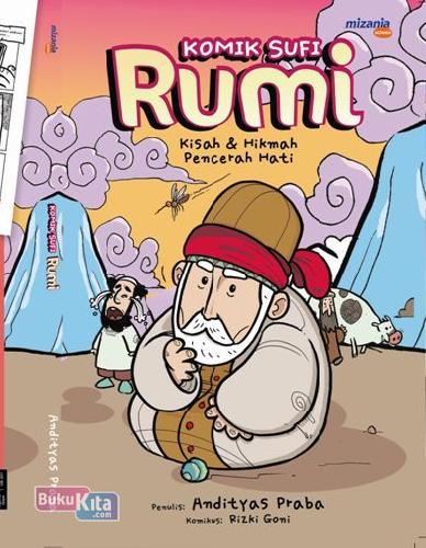 Cover Buku Komik Sufi Rumi: Kisah&Hikmah Pencerah Hati