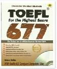 Cover Buku TOEFL FOR THE HIGHEST SCORE 677