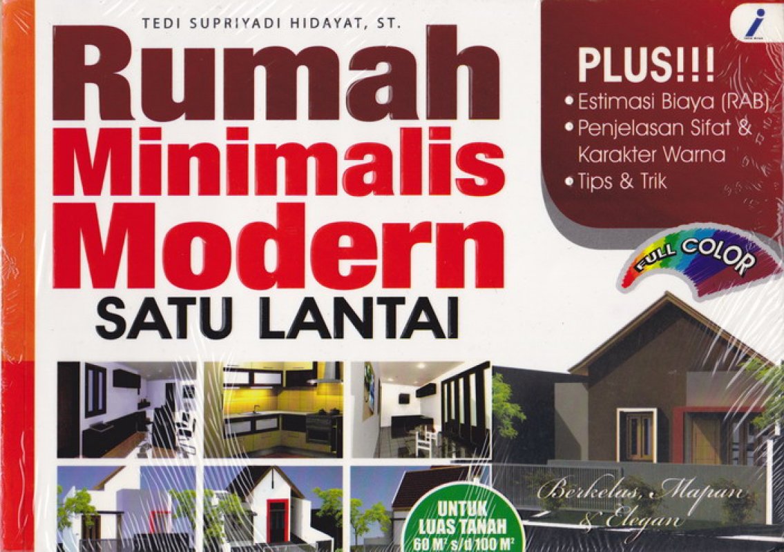 Cover Buku Rumah Minimalis Modern Satu Lantai