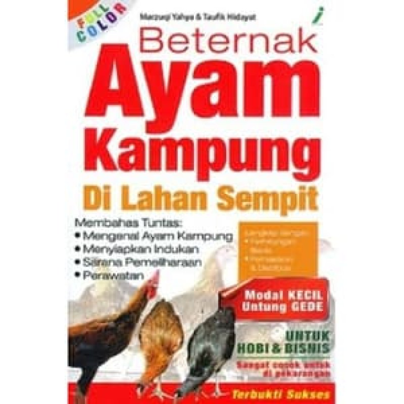 Cover Buku Beternak Ayam Kampung Di Lahan Sempit