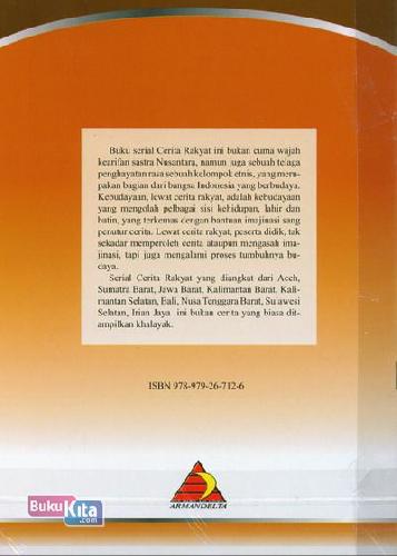 Cover Belakang Buku Dongeng Rakyat Nusantara (Kalimantan Barat) : Semangka Kembar