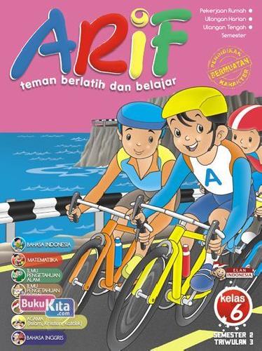 Cover Buku Arif Elan Indonesia Kelas 6 Triwulan 3 Semester 2 2014-2015