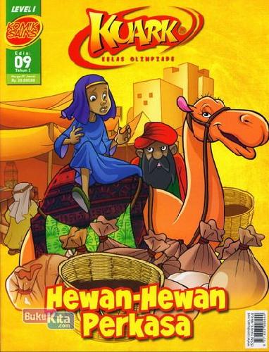 Cover Buku Komik Sains Kuark Level 1 Tahun X edisi 09 : Hewan-Hewan Perkasa