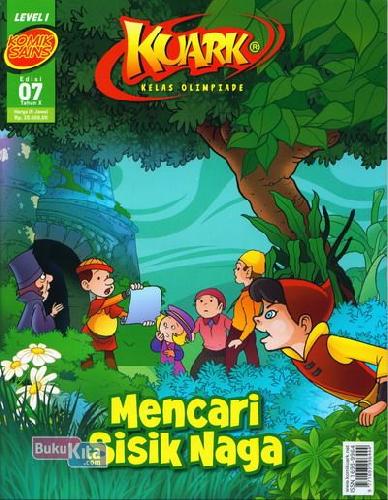 Cover Buku Komik Sains Kuark Level 1 Tahun X edisi 07 : Mencari Sisik Naga
