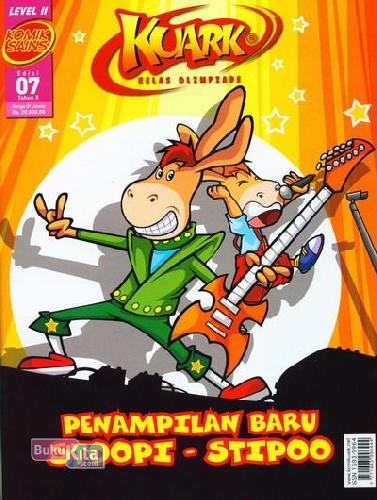 Cover Buku Komik Sains Kuark Level 2 Tahun X edisi 07 : Penampilan Baru Stoopi-Stipoo