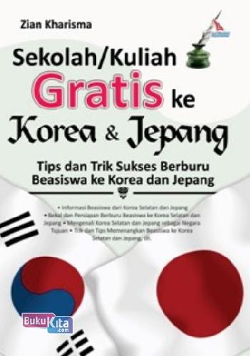 Cover Buku Sekolah/Kuliah Gratis ke Korea & Jepang