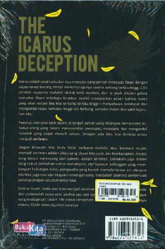 Cover Belakang Buku The Icarus Deception ( Tipu Daya Icarus )