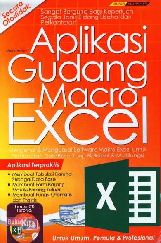 Cover Buku Aplikasi Gudang Macro Excel