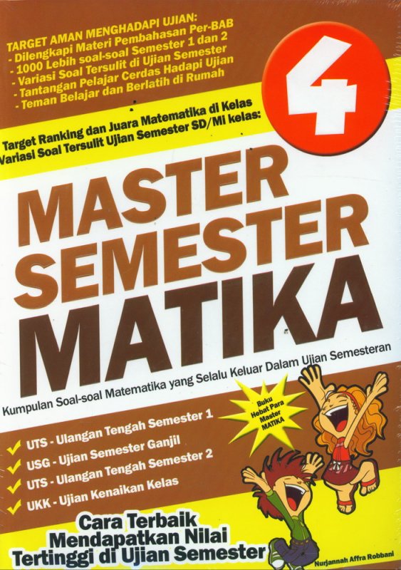 Cover Buku SD/Mi Kl 4 Master Semester Matika