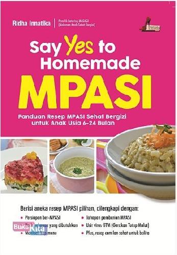 Cover Buku Say Yes To Homemade Mpasi