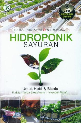 Cover Buku Hidroponik Sayuran Untuk Hobi dan Bisnis + DVD