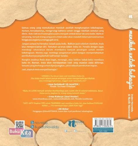Cover Belakang Buku Menikah Untuk Bahagia /Hc