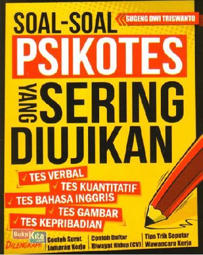 Buku Soal Soal Psikotes Yang Sering Diujikan Bukukita