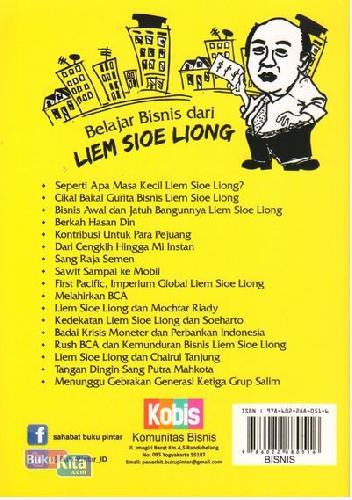 Cover Belakang Buku Belajar Bisnis Dari Liem Sioe Liong