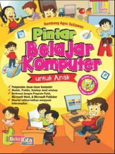Cover Buku Pintar Belajar Komputer Untuk Anak