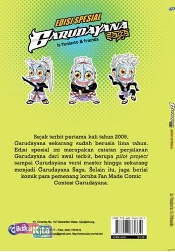 Cover Belakang Buku Garudayana Saga Edisi Spesial