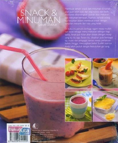 Cover Belakang Buku Snack & Minuman Sehat Balita Food Lovers