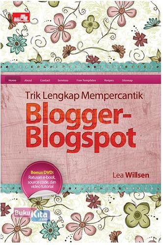 Cover Buku Trik Lengkap Mempercantik Blogger-Blogspot + Dvd