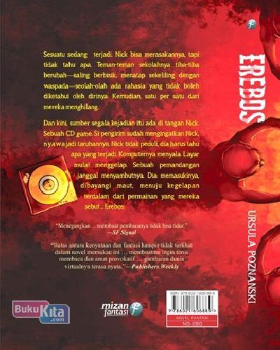 Cover Belakang Buku Erebos : Enter The Game And Prepare To Die
