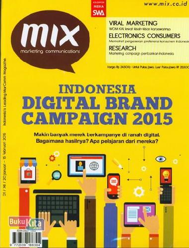 Cover Buku Majalah MIX Marketing Communications 01 | 20 Januari - 15 Februari 2015