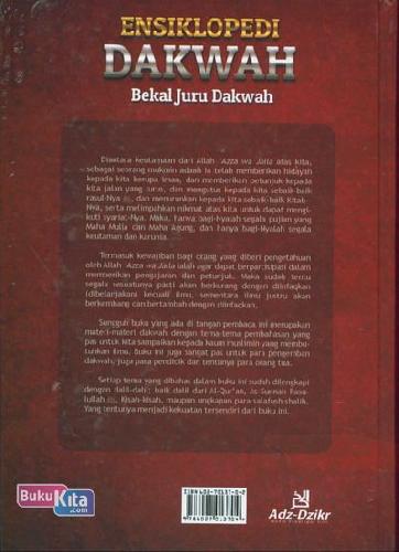 Cover Belakang Buku Ensiklopedi Dakwah - Bekal Juru Dakwah