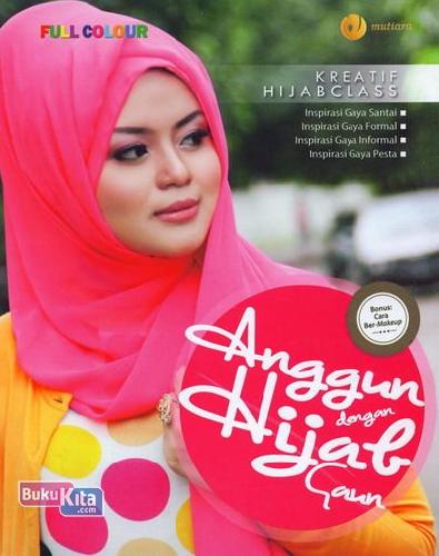 Cover Buku Anggun dengan Hijab Gaun (Full Color)