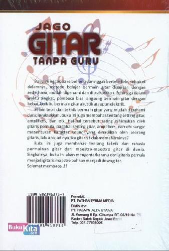 Cover Belakang Buku Jago Gitar Tanpa Guru