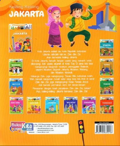 Cover Belakang Buku Keliling2 Jakarta: Seri Wisata Dunia Anak Muslim
