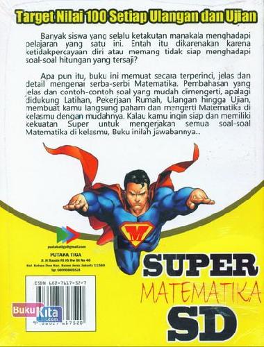 Cover Belakang Buku Super Matematika SD Kelas 3
