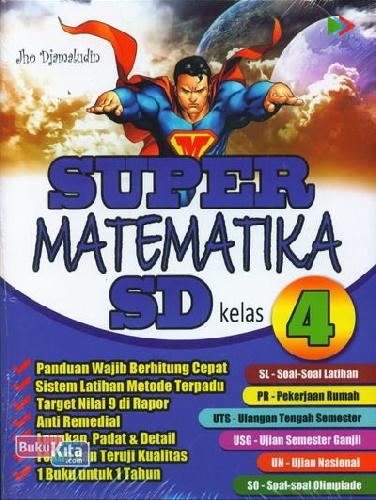Cover Buku Super Matematika SD Kelas 4