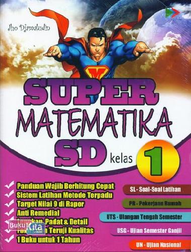 Cover Depan Buku Super Matematika SD Kelas 1