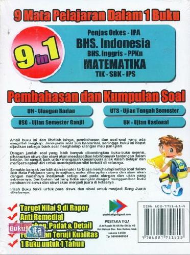 Cover Belakang Buku BUKU SAKTI SANG JUARA KELAS 6 SD