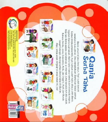 Cover Belakang Buku Kisah Inspirasi Anak: Qania Serba Tahu 
