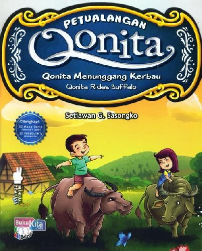 Cover Buku Qonita Menunggang Kerbau: Petualangan Qonita