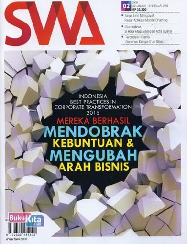 Cover Buku Majalah SWA Sembada No. 02 | 22 Januari - 4 Februari 2015